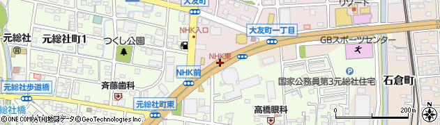 NHK東周辺の地図
