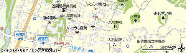 茨城県笠間市笠間1174周辺の地図