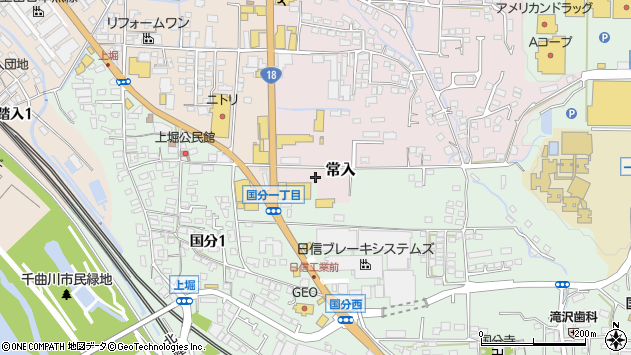 〒386-0015 長野県上田市常入の地図
