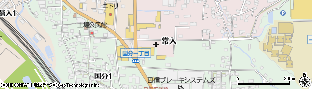 長野県上田市常入周辺の地図