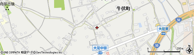 茨城県水戸市大足町周辺の地図