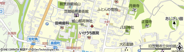 茨城県笠間市笠間1172周辺の地図