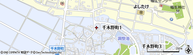 石川県小松市千木野町（カ）周辺の地図