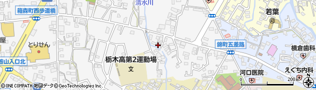 クリーニング専科　栃木・箱森店周辺の地図