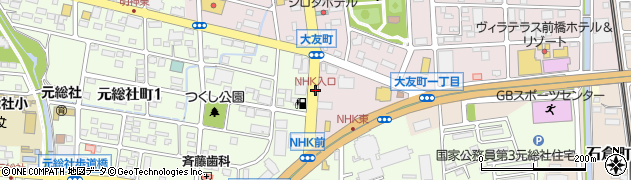 NHK入口周辺の地図