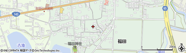 長野県上田市福田周辺の地図