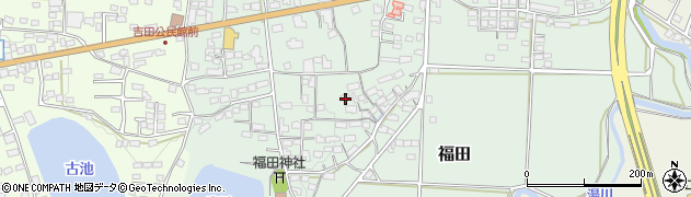 長野県上田市福田周辺の地図