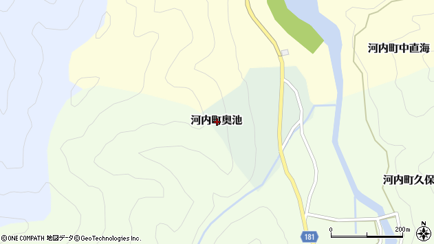 〒920-2312 石川県白山市河内町奥池の地図