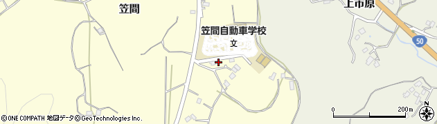 茨城県笠間市笠間4186周辺の地図