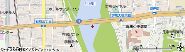 群馬大橋周辺の地図