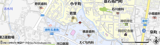 栃木県栃木市錦町周辺の地図