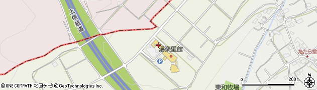 湯楽里館　物産センター周辺の地図