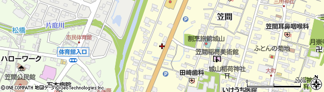 茨城県笠間市笠間70周辺の地図