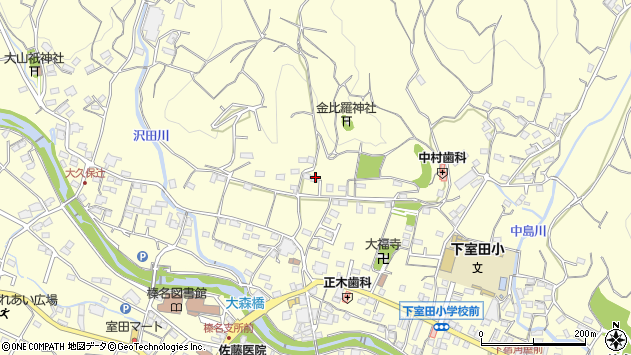 〒370-3342 群馬県高崎市下室田町の地図