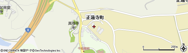 石川県小松市正蓮寺町（セイ谷）周辺の地図