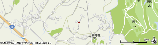 茨城県笠間市上市原周辺の地図
