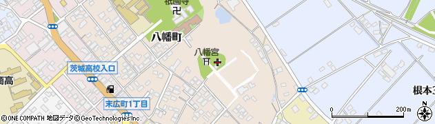 水戸八幡宮周辺の地図