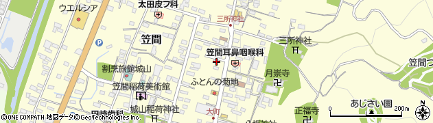 茨城県笠間市笠間1159周辺の地図