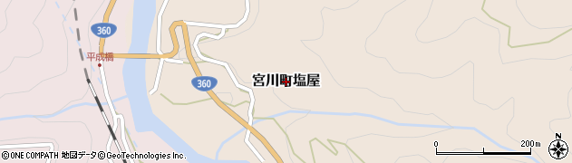 岐阜県飛騨市宮川町塩屋周辺の地図