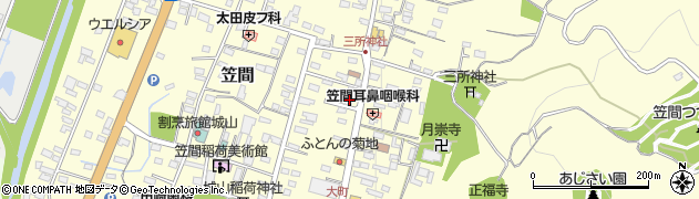 茨城県笠間市笠間1158周辺の地図