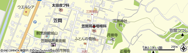 茨城県笠間市笠間1111周辺の地図