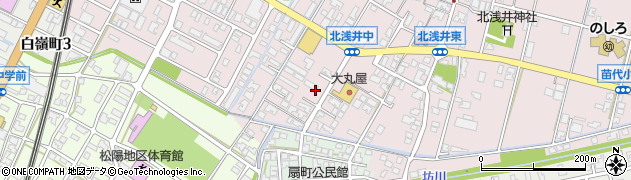 石川県小松市北浅井町（ち）周辺の地図