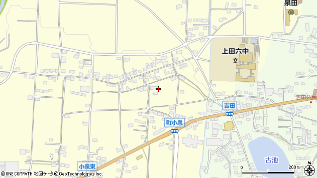 〒386-1106 長野県上田市小泉の地図