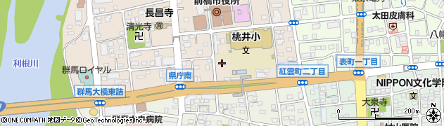前橋市立　桃井小学校情緒指導教室周辺の地図