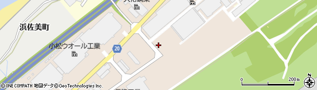 石川県小松市工業団地周辺の地図