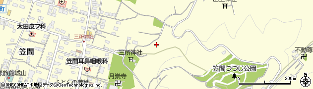 茨城県笠間市笠間587周辺の地図