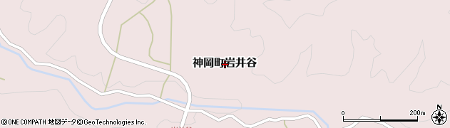 岐阜県飛騨市神岡町岩井谷周辺の地図