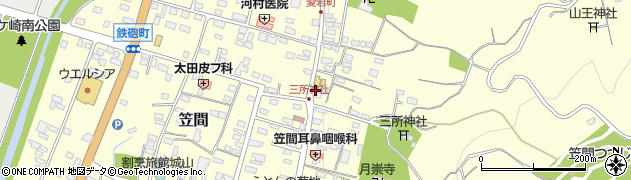 茨城県笠間市笠間1119周辺の地図