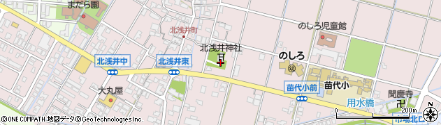 石川県小松市北浅井町ロ周辺の地図