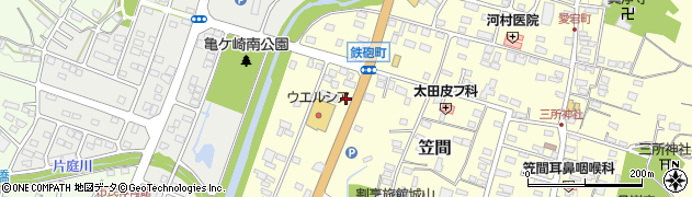 茨城県笠間市笠間96周辺の地図