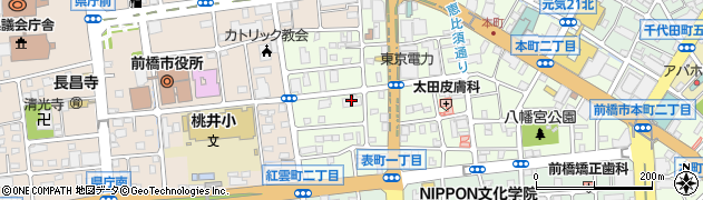 ポレスター前橋本町管理事務室周辺の地図