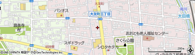 ほぐしやさん　前橋大友店周辺の地図