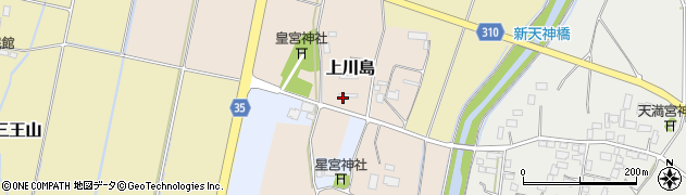 栃木県下野市上川島周辺の地図
