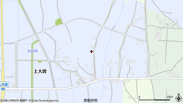 〒321-4542 栃木県真岡市上大曽の地図