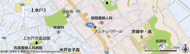 茨城県警察本部　水戸警察署・末広町交番周辺の地図