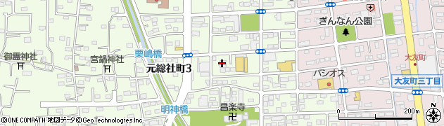 内職市場前橋元総社店周辺の地図