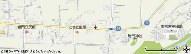 長野県上田市古里岩門周辺の地図