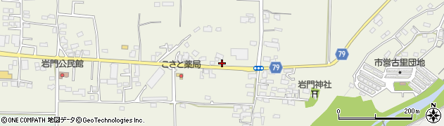 長野県上田市古里（岩門）周辺の地図