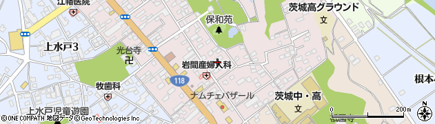 茨城県水戸市松本町3周辺の地図