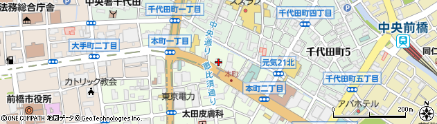 三井住友銀行前橋支店周辺の地図