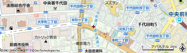 エイブルネットワーク前橋中央店周辺の地図
