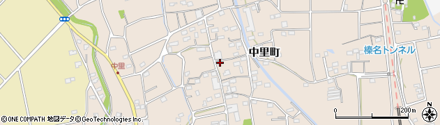 群馬県高崎市中里町418周辺の地図