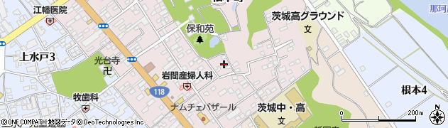 茨城県水戸市松本町4周辺の地図