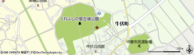茨城県水戸市牛伏町周辺の地図