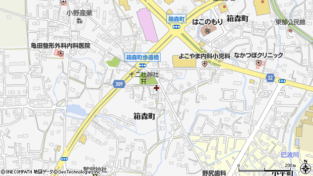 〒328-0075 栃木県栃木市箱森町の地図