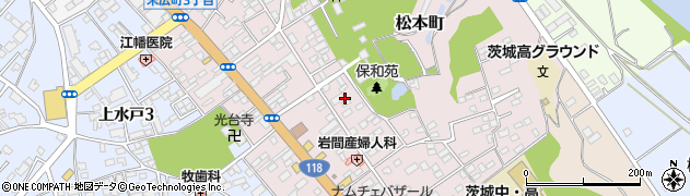 茨城県水戸市松本町14周辺の地図